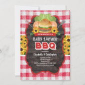BBQ Baby shower Barbecue Uitnodiging (Voorkant)