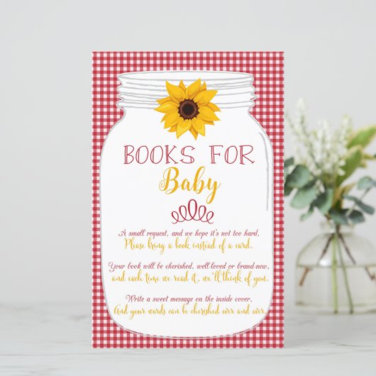 BBQ Baby shower Book Request Kaart (Staand voorkant)