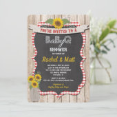 BBQ Baby shower invitation Baby-Q pique-nique invi (Debout devant)