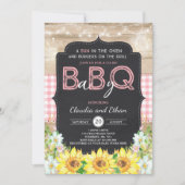 BBQ Baby shower Invitation bébé Q Couples Douche (Devant)