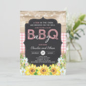 BBQ Baby shower Invitation bébé Q Couples Douche (Debout devant)