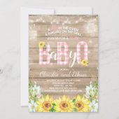 BBQ Baby shower Invitation bébé Q Couples Douche (Devant)