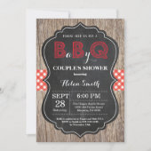 BBQ Baby shower Invitation bébé Q Jardin Bash (Devant)
