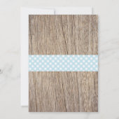 BBQ Baby shower Invitation Bébé Q Jardin Garçon (Dos)