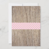 BBQ Baby shower Invitation Bébé Q Jardin rose (Dos)