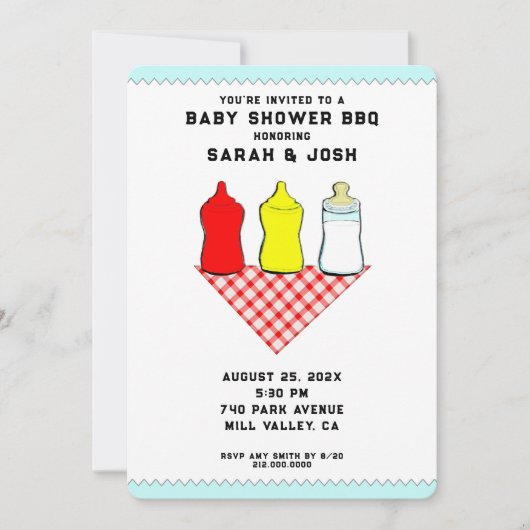 BBQ Baby Shower Invitations (Devant)