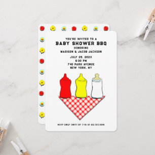 BBQ Baby Shower Kaart