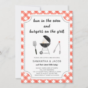 BBQ-Baby shower Kaart