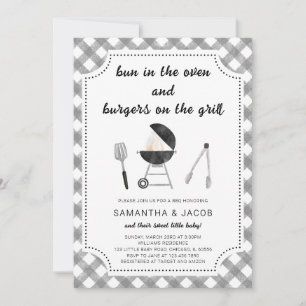 BBQ-Baby shower Kaart