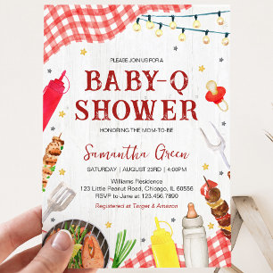 BBQ Baby Shower Kaart