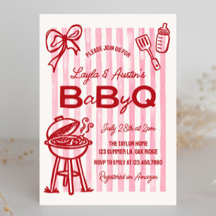 BBQ Baby Shower Koppel Baby Q Kaart