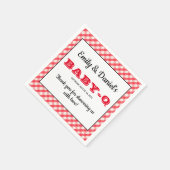 BBQ Baby shower Napkins Servet (Hoek)