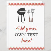 BBQ Baby shower Sign (Voorkant / Achterkant)