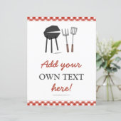 BBQ Baby shower Sign (Staand voorkant)