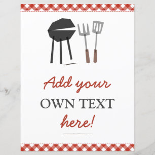 BBQ Baby shower Sign