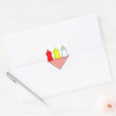 BBQ Baby shower Square Sticker (Envelop)
