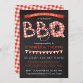 BBQ Baby shower Uitnodiging (Voorkant / Achterkant)