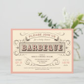  BBQ Baby Shower-uitnodigingen Kaart (Staand voorkant)