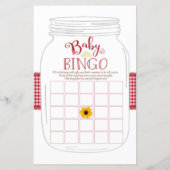 BBQ-babyfeest-spellen Bingo, telefoonspeletjes (Achterkant)