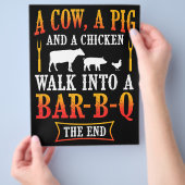 BBQ | Barbecue Bbq grapjas Cadeau Grill Master Che Flyer (Hand)