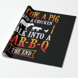 BBQ Barbecue Bbq Joke Gift Grill Master Chef Cadeaupapier