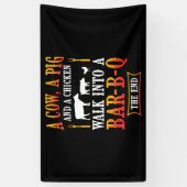 BBQ | Barbecue Bbq Joke Gift Grill Master Chef Spandoek (Verticaal)