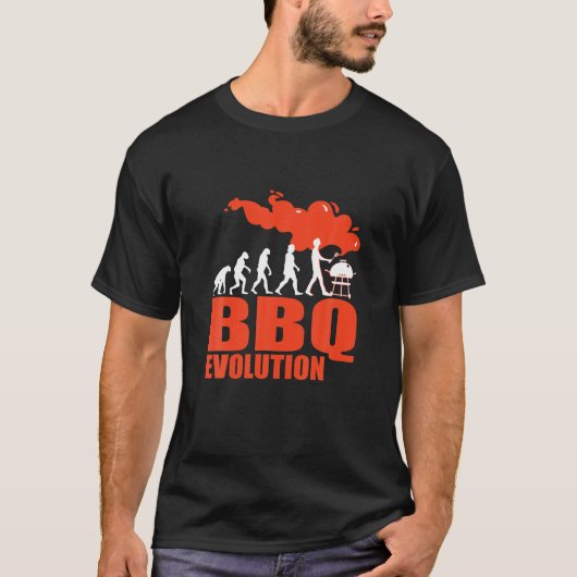 BBQ Barbecue Evolution Funny Grill T-shirt (Voorkant)