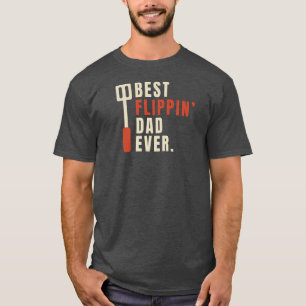 BBQ Barbecue Grappig Beste Flippin Papa Ooit T-shirt