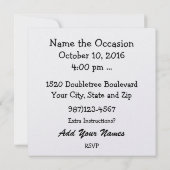 BBQ - Barbecue - Invitation de cuisine (Dos)