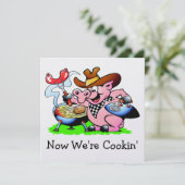 BBQ - Barbecue - Invitation de cuisine (Debout devant)