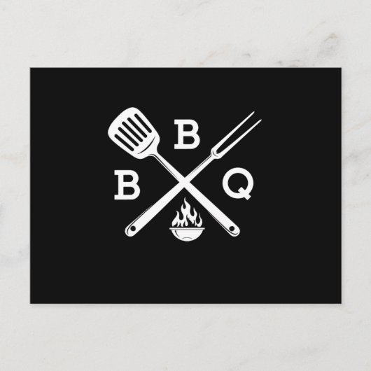 BBQ Barbecue Party: Grill Time Briefkaart (Voorkant)