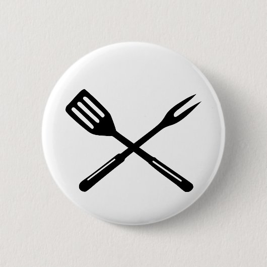 BBQ - Barbecue Ronde Button 5,7 Cm (Voorkant)