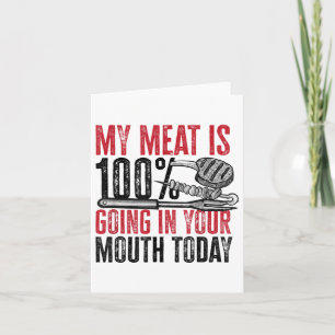 BBQ Barbeque - Mijn vlees gaat 100% in je mond Kaart