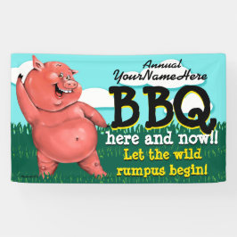 BBQ.Barbeque.pig Roast.Grill.Cookout. Spandoek
