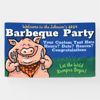 BBQ.Barbeque.Pig Roast.Grill.Cookout.Summer Party Spandoek