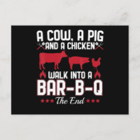 BBQ | BBQ Dad Joke a Koe a Varken and a Chicken