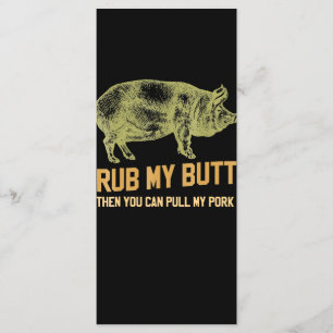 BBQ BBQ Grill pig Funny Pork ID roke die roest Menu