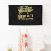 BBQ | BBQ Grill pig Funny Pork ID roke die roest Spandoek (Insitu)