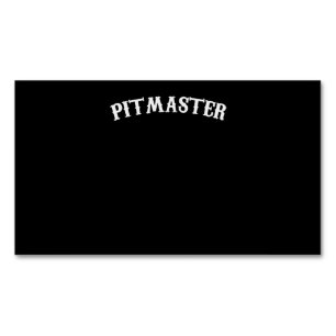 BBQ BBQ Pitmaster Chef Dad Fars Day Magnetisch Visitekaartje
