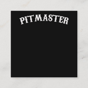 BBQ BBQ Pitmaster Chef Dad Fars Day Vierkante Visitekaartje