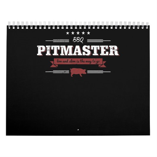 BBQ | BBQ Pitmaster Low en Slow is een manier om t Kalender (Hoes)