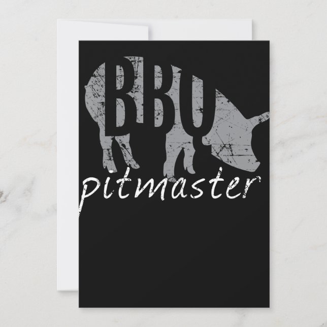 BBQ | BBQ Pitmaster Pig Grilling Grill Fars Day (Voorkant)