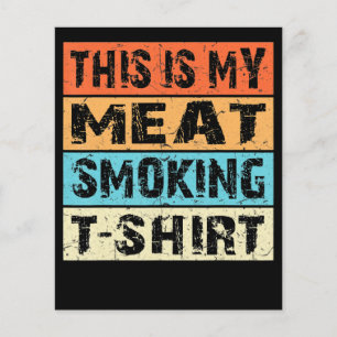 BBQ BBQ-roker Dit is mijn Vleesroken-cadeau Flyer