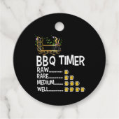 BBQ | BBQ Timer Barbecue Funny Grilling Gift Bedankjes Labels (Voorkant)