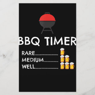 BBQ BBQ Timer Barbecue Funny Grilling Gift Briefpapier