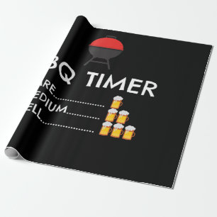 BBQ BBQ Timer Barbecue Funny Grilling Gift Cadeaupapier