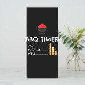 BBQ |BBQ Timer Barbecue Funny Grilling Gift Menu (Staand voorkant)