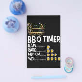 BBQ | BBQ-timer Barbecue Grappige Grill Grillcadea Flyer (Enkel)