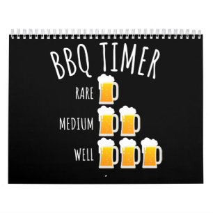 BBQ   BBQ Timer Beer Drink Funny Grilling Kalender
