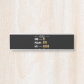 BBQ | BBQ Timer Rare Medium Well Beer Drinker Deurbordje (Voorkant)